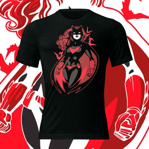 Vector de Batwoman listo para descargar y estampar en playeras y sudaderas, ideal para negocios de personalización de moda