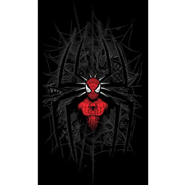 Vector exclusivo de Spiderman mostrando su sentido arácnido en acción, ideal para personalizar playeras y artículos con estilo heroico.