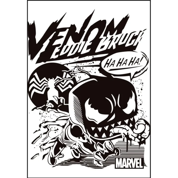 Vector de Venom estilo Funko Pop para personalización de productos
