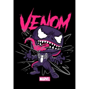 Vector de Venom estilo Funko Pop para personalización de playeras y artículos