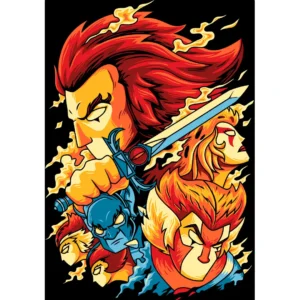 Diseño de Los Thundercats para estampar en playeras y sudaderas