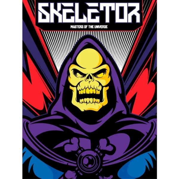 "Vector de Skeletor para personalización de productos en estilos .ai, .eps y .png"
