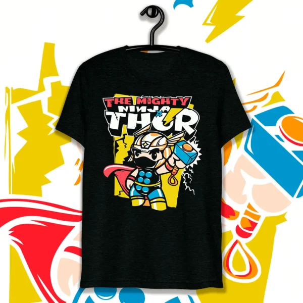 Vector Mighty Ninja Thor Chibi - Diseño Creativo para Personalización de Productos