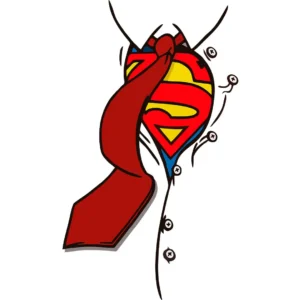 Vector del torso de Superman para personalización de productos