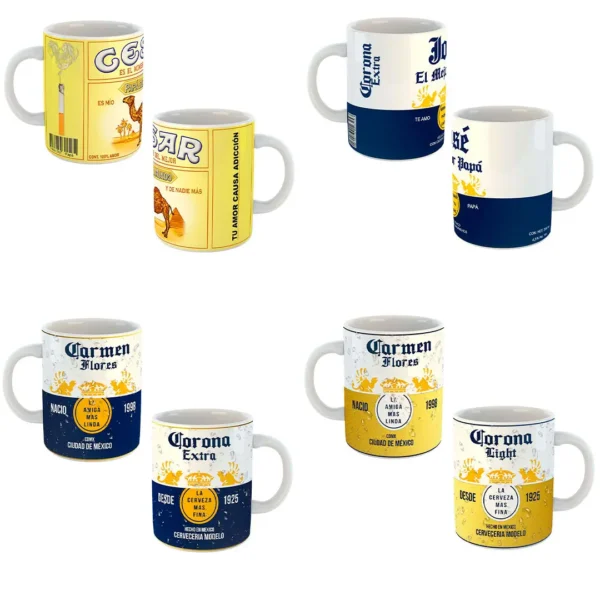 Pack de 20 Plantillas Editables para Sublimar Tazas del Día del Padre