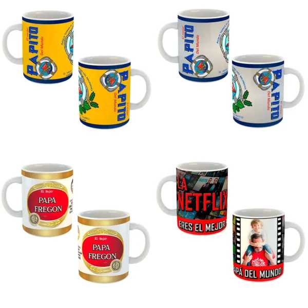 Pack de 20 Plantillas Editables para Sublimar Tazas del Día del Padre