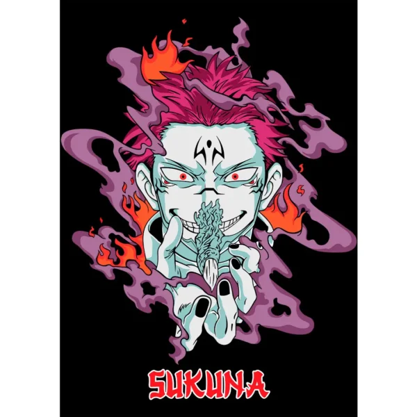 Vector Diseño para Playeras Ryomen Sukuna Jujutsu Kaysen