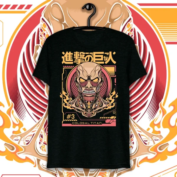 "Vector del Titan Colosal de Attack on Titan en diseño detallado, ideal para estampar en playeras y productos personalizados."