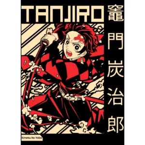 Vector de Tanjiro Kamado en formato .ai y .png para estampar playeras y sudaderas personalizables.