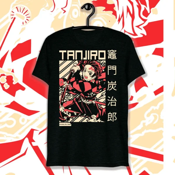 Vector de Tanjiro Kamado en formato .ai y .png para estampar playeras y sudaderas personalizables.