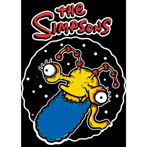 Vector de Halloween para estampar en playeras y sudaderas, inspirado en un personaje monstruoso de la cultura pop, disponible en formatos .ai y .png.