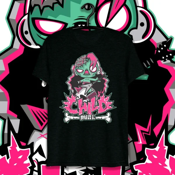 Vector de Halloween Child Punk para estampados en playeras y artículos personalizados, formato .ai y .png