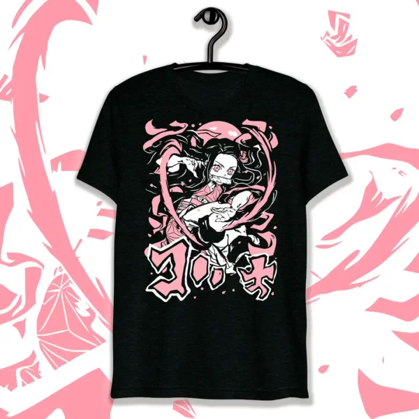 Vector de Nezuko Kamado de Demon Slayer para personalización en playeras y productos, formato .ai y .png, ideal para emprendedores de impresión y diseño.