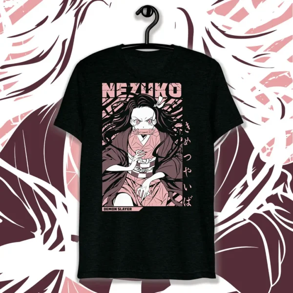 Vector de Nezuko Kamado del anime Demon Slayer en formatos .ai y .png, ideal para estampar playeras, sudaderas y artículos personalizados.