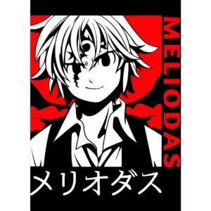 Vector de Meliodas para estampado de alta calidad en formato .ai y .png, disponible en Subliwork.net. Ideal para emprendedores y negocios de personalización en productos como playeras, sudaderas y más.