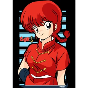 Vector de Ranma ½ en formato .ai y .png para estampar playeras, sudaderas y artículos personalizables, con diseño en alta calidad y colores vibrantes.