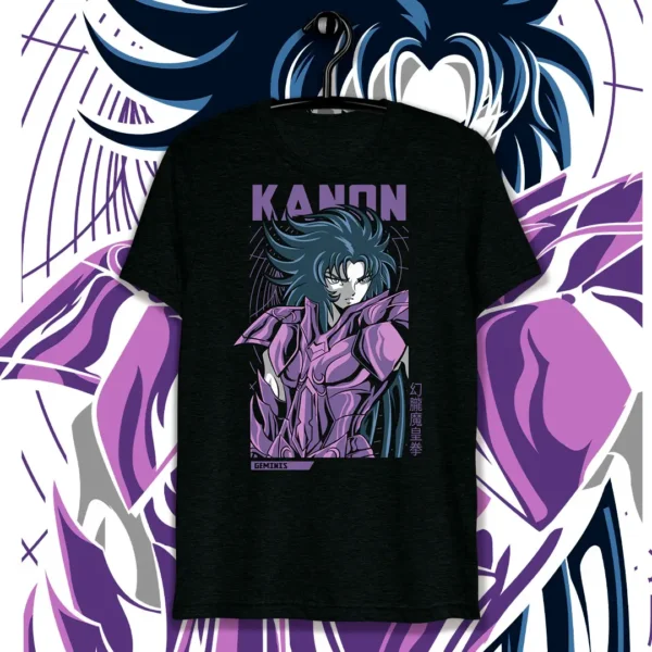 Vector de Kanon de Géminis, Caballeros del Zodiaco, diseño para sublimación en camisetas, tazas y más.