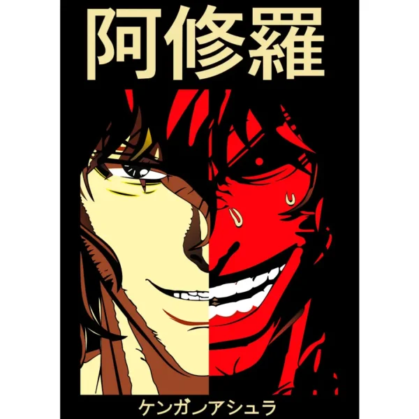 Vector de Ohma Tokita de Kengan Ashura en formatos .ai y .png, ideal para personalización de playeras, sudaderas y artículos estampados.