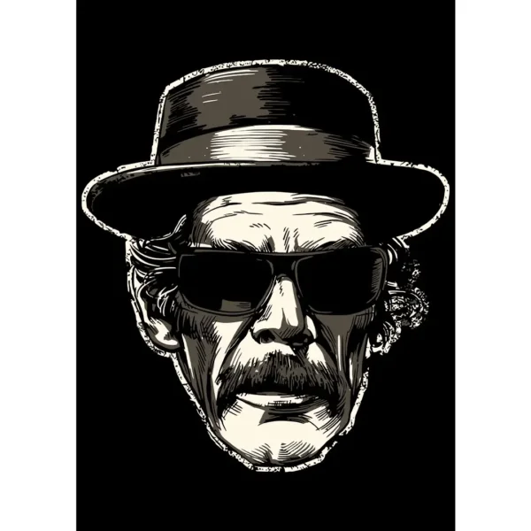 Vector de Don Ramón estilo retro en alta calidad, ideal para estampados en playeras, sudaderas y artículos personalizables.