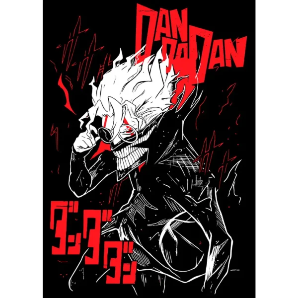 Vector de Okarun de Dandadan – Diseño exclusivo en AI y PNG para estampados en playeras, sudaderas y más. Ideal para emprendedores en sublimación, serigrafía y personalización textil.