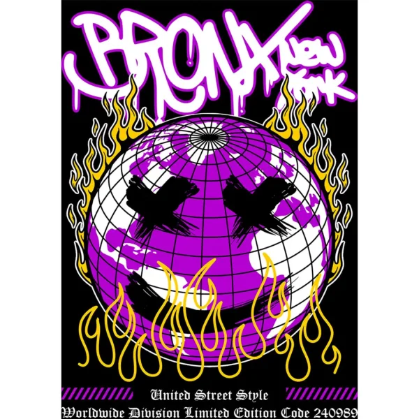 Diseño vectorial estilo streetwear Bronx New York para estampados en playeras negras y hoodies