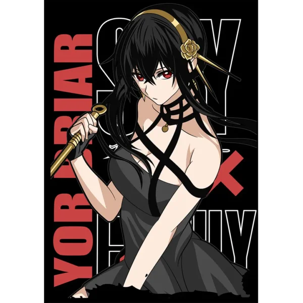 Vector de Yor Briar de Spy x Family para estampados en formato .AI con mockups PNG