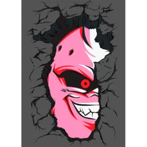 Vector Majin Boo para sublimación y estampados – diseño en .AI con mockups en PNG