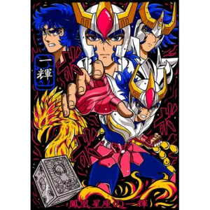 Vector del Caballero del Fénix de Los Caballeros del Zodiaco en formato .AI para estampados personalizados