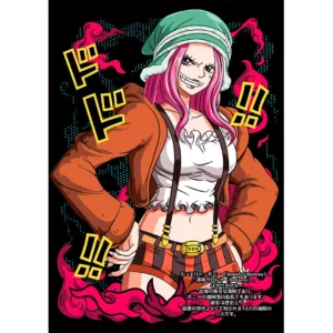 Vector de Jewelry Bonney D de One Piece listo para estampado en playeras, con estilo anime y fondo negro, ideal para sublimación o serigrafía.