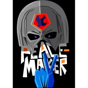 Vector de Peacemaker editable para estampados en formato .AI con mockups en PNG – diseño para playeras