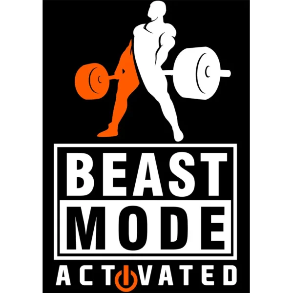 Vector Beast Mode Activated para playeras y hoodies en formato AI con mockups PNG