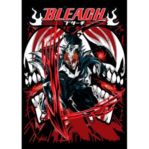 Vector editable Ichigo Kurosaki Bleach en formato AI con mockups para playeras y hoodies