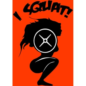 Vector fitness I Squat en formato AI para estampados de playeras y hoodies