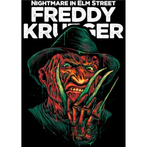Vector Freddy Krueger – Diseño editable en .AI para estampados y playeras de A Nightmare on Elm Street