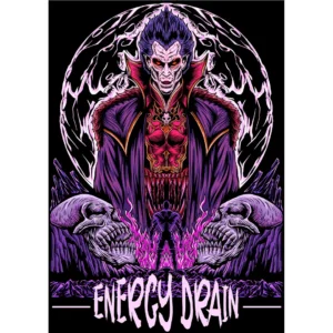 Vector Streetwear Halloween “Energy Drain” para estampados de playeras y hoodies en formato .AI