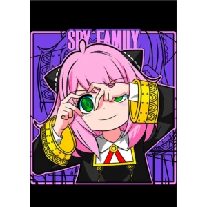 Vector editable de Anya Forger de Spy x Family para sublimación y estampado en playeras