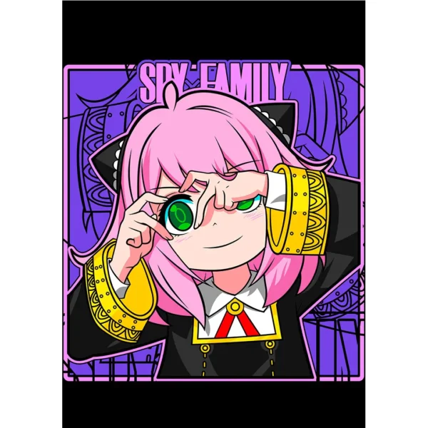 Vector editable de Anya Forger de Spy x Family para sublimación y estampado en playeras