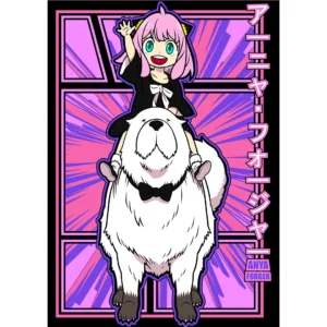 Vector Anya Forger y Bond de Spy × Family para sublimación y estampado de playeras